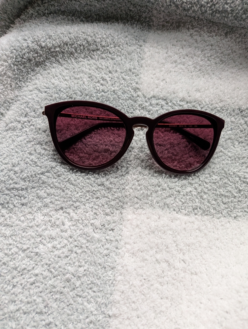 Michael Kors Chamonix Women's Round Cat Eye Sunglasses - MK2080U - Picture 6 of 6